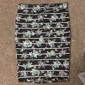 Plus size Torrid floral pencil skirt